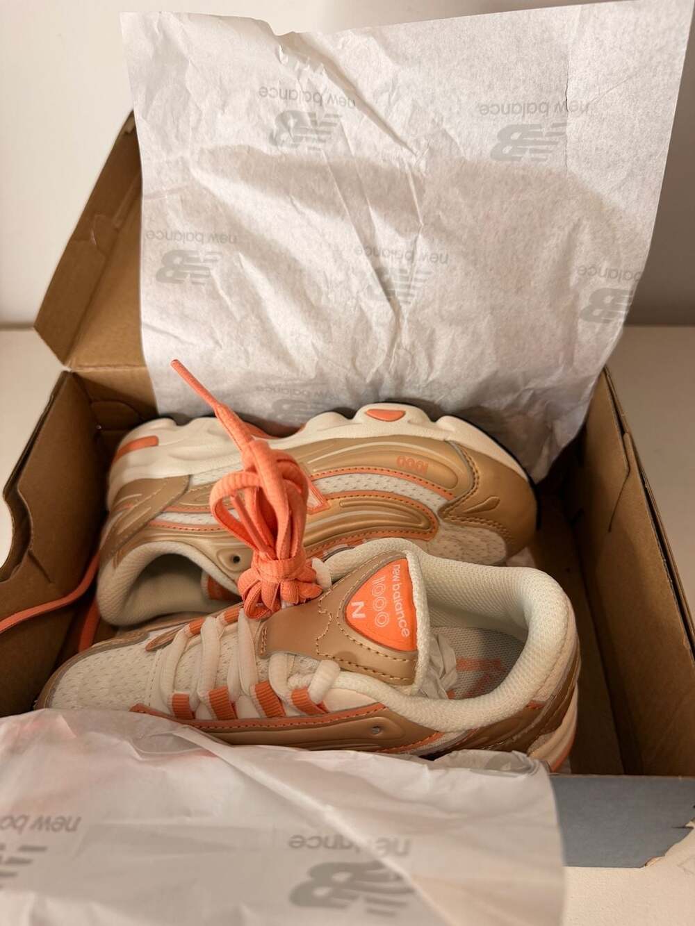 New Balance 1000 Sneakers Gold/Orange Mesh